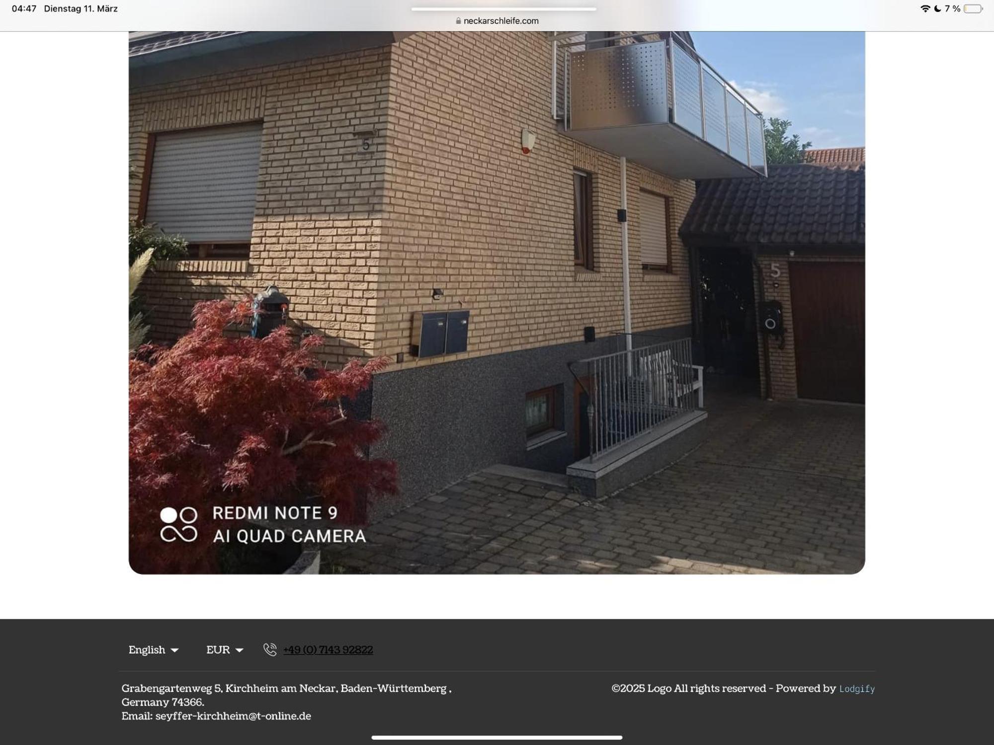 Moderne Ferienwohnung Neckarschleife Mit Klimaanlage Kirchheim am Neckar Exterior photo